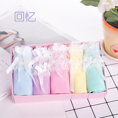10 cartons of cotton candy colored girls underwear sweat absorbent breathable, bamboo charcoal fiber size waist briefs Big code 95-128 Jin 5 memories