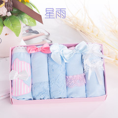 10 cartons of cotton candy colored girls underwear sweat absorbent breathable, bamboo charcoal fiber size waist briefs Big code 95-128 Jin 5 rain
