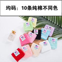 10 cartons of cotton candy colored girls underwear sweat absorbent breathable, bamboo charcoal fiber size waist briefs Big code 95-128 Jin 10 different colors of pure cotton