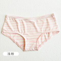 Fresh girl underwear female cotton crotch waist sense students lady briefs modal pants F (recommended 80-130 pounds) Light pink