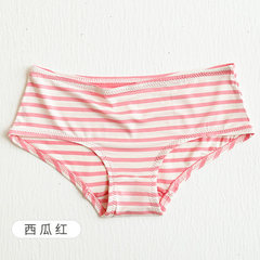 Fresh girl underwear female cotton crotch waist sense students lady briefs modal pants F (recommended 80-130 pounds) Watermelon Red