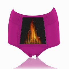 Ladies underwear female waist cotton cotton underwear pocket health warm house warm baby leakproof menstrual period underpants All waist 1.8-2 feet dark red