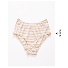 Personal diary based striped minimalist art and comfortable cotton modal women's low waist underwear briefs Hip 84-100 recommendations Skin colour