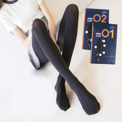 Authentic Korean stovepipe socks pantyhose and tights pressure black stockings leg socks anti snag F Regular black