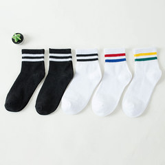 The children in the stockings, socks. The wind wind is male two Korea Harajuku fringe bar autumn tide movement stockings Size 35-44 Long paragraph 3 White 2 Black