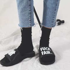 South Korea INS Hong Kong all-match simple wind Harajuku pure black and white long cylinder thin socks sub spring and summer men and women stockings Size 35-44 black
