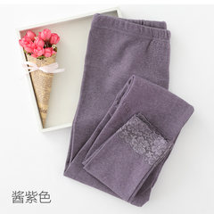 Ms. long johns warm pants cotton panties piece thin line PANTS LEGGINGS Maoku thin waist tight knee M Jiangzi