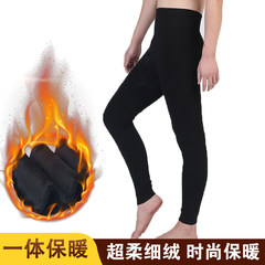 Warm pants with male cashmere thickened Men XL slim long johns Leggings Pants wearing pants Plush personal development [90-170] in all recommended pounds Black [complimentary wool socks] 420 grams