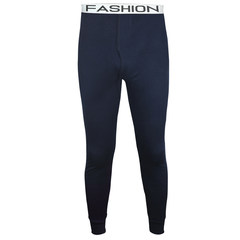 Men's cotton male single long johns warm pants thin cotton trousers and tight pants pants youth backing line M Styles are blue