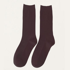 堆堆袜韩国袜子女中筒夏薄款黑色韩版复古日系学院风百搭秋冬长袜 均码35-44 咖啡