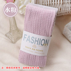 Japanese spring and autumn section thickening knitting vertical stripe pantyhose, women autumn winter bottoming socks, stepping feet stockings thick lady F Gouache