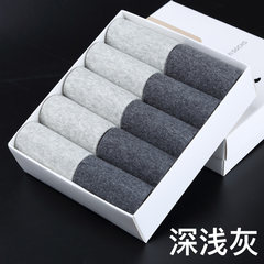 Every day, men's cotton socks special offer in tube 10 double cotton long barrel deodorant soil due to sub autumn and winter thickened wholesale OPP buy 10 get 2 bags softcover [] Grey / gray