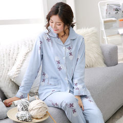 Special offer every day in autumn and winter in autumn long sleeved cotton pajamas female elderly middle-aged mother cotton Home Furnishing suit XXL (140-160 Jin) Seven thousand five hundred and fourteen