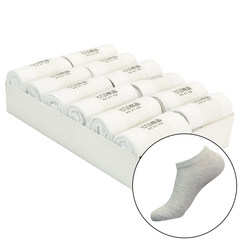Men's socks deodorant sweat tube socks in winter winter, 10 pairs of black stockings wholesale cotton Size 35-44 Short barrel: white 12 pairs