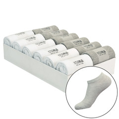 Men's socks deodorant sweat tube socks in winter winter, 10 pairs of black stockings wholesale cotton Size 35-44 Short tube: 6 pairs of 6 pairs of white light