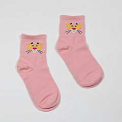 South Korea's new wind Harajuku Pink Panther cartoon wacky sports balls in tube socks and stockings lovers Size 35-44 Foundation tiger