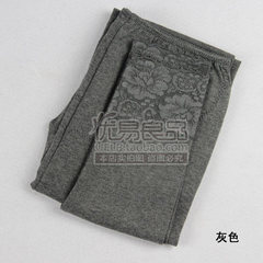 Japanese fever thin cotton piece slim line pants female long johns warm pants cotton trousers knee large code LL (130-170 Jin) gray