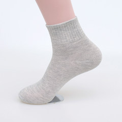 10 pairs of socks for shipping socks cotton socks in the autumn and winter seasons color tube deodorant manufacturers wholesale 1 yuan Independent boutique [buy 10 send 2] Medium cylinder grey