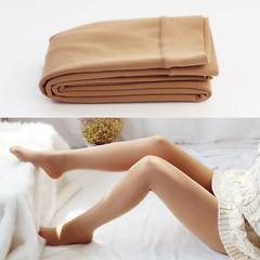 Light legged artifact, spring and autumn color, base socks, thick women, winter wear thin strip plus velvet tights, thick skin color stockings Independent boutique [buy 10 send 2] Dark skin color (200g)