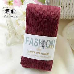 Spring and autumn thick knitted cotton twist pantyhose female thin socks with feet backing foot socks in autumn and winter, Ms. Skin color (buy 10 to send 2) Red wine
