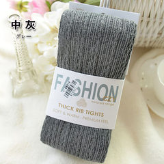 Spring and autumn thick knitted cotton twist pantyhose female thin socks with feet backing foot socks in autumn and winter, Ms. Skin color (buy 10 to send 2) In grey