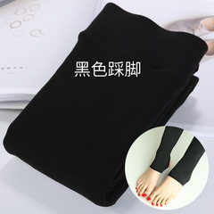 Thickening of underwear, stockings, autumn winter tights, winter socks, children's warm pants step foot Skin color (buy 10 to send 2) black