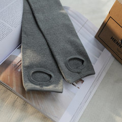 JHXC wear high elastic thread to cry in the spring and autumn all-match solid thick foot trousers thin backing pantyhose F The 6002 foot DARK GRAY.