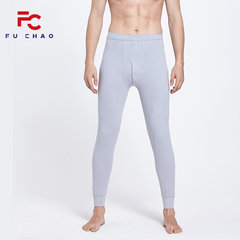 Male young students in single long johns winter cotton cotton cotton cultivation base thin warm pants pants 170 (L) Silver gray