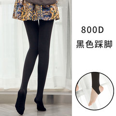 The spring and autumn and winter Stockings Pantyhose stovepipe socks pants pressure thick black leggings anti snag with feet socks. F 800D- black stepping foot