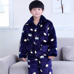 Donger wear three thicker clip cotton pajamas children children cotton thickened clip Home Furnishing child baby clothes Twelve Seventeen thousand five hundred and sixty-three
