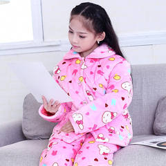 Donger wear three thicker clip cotton pajamas children children cotton thickened clip Home Furnishing child baby clothes Twelve Seventeen thousand four hundred and fifty-three