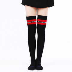 Children in South Korea tide brand stockings stockings on the Department of Korean college students wind cotton socks legs high cylinder OPP buy 10 get 2 bags softcover [] DNK72 cm two bar Black Knee Socks