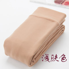 Hengyuanxiang color Leggings plus velvet pantyhose skin thickening in autumn and winter warm stockings Ms. even foot long cylinder Size 35-44 light beige