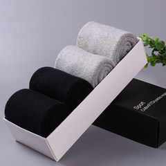 Winter male socks thickening cotton towel socks in winter in autumn and winter sports socks socks terry socks with warm cashmere Size 35-44 2 2 black gray (thick)