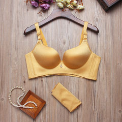 No genuine female underwear rims to greatly gather thin money collection breathable bra set summer sexy accessory Gold wire set 70A