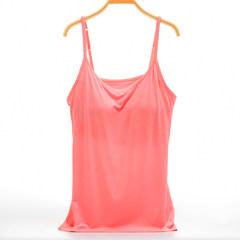 Modal with bra vest no rims bra Yoga one female free sleep slim underwear shirt Trumpet L (163\115 Jin) Champagne sling (upgraded Edition)