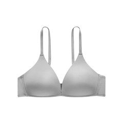 A new type of a Que autumn girl triangle cup no rims bra thin breathable and comfortable flat chested underwear Cleaning S code =70AB
