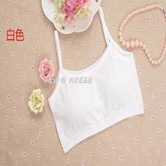 Cotton bra during the development of middle school students vest no rims bra underwear female wrapped chest bra female L code (height 140-175, weight 85-110 Jin) White / sling