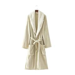Large yards robe 200 pounds of fat mm female man add fertilizer increased lengthened and thickened a flannel robe of coral velvet XXXL (more than 230 kilos) A camel