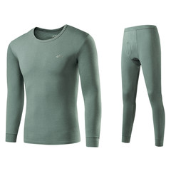 Bosideng - couple thermal underwear sets thin solid autumn clothing M / MS cotton cotton sweater M Middle grey man