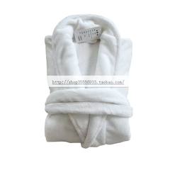 The flannel gown bathrobe, thickening of the spring and autumn and winter long gown children coral fleece bathrobe clothing for men and women Home Furnishing M White Blemish Treatment 45