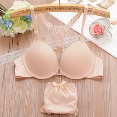 [] before the special offer every day back butterfly buckle sexy lace push up bra lady seamless underwear set Y11 skin set 75A