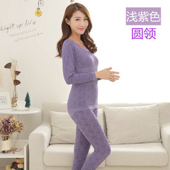 Special offer every day long johns sexy lady's underwear thin underwear winter suit backing Size: 150-170cm weight 40-70kg proposals Lilac colour