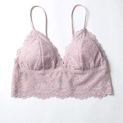 6ixty8ight counter genuine, comfortable without rims, sweet lace, thin girl bra set BR03874 One-piece bra L (suitable for 80A, 80B, 80C)