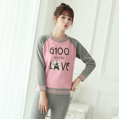 The young girl's winter cotton cashmere thermal underwear sets with high school students can wear cotton sweater 170/4XL- recommends height 168-175 Girl Paris tower