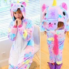 Love apartment, same autumn and winter, adorable cartoon animal pajamas, Siamese dinosaur, small monster, male and female adult lovers S code (150~160cm) shoes Star Pegasus