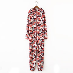 C-N412 western style pajamas in home and in autumn and winter XS camouflage