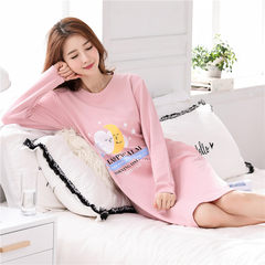 Special offer every day in spring and autumn. Ms. long sleeved cotton nightdress pyjamas winter clothing Home Furnishing girl students XXXL pure cotton 5314 long sleeve skirt