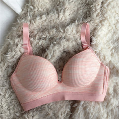 Autumn and autumn new style without steel ring, a piece of underwear, Korean women's seamless collection of bra, bra bra Pink 32AB cup