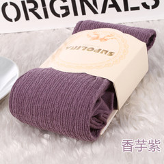 Women's spring and autumn cotton knits, middle and heavy socks, winter socks, leg socks 10 - 13.5 yuan, sending 2 double Heather (Lavender)